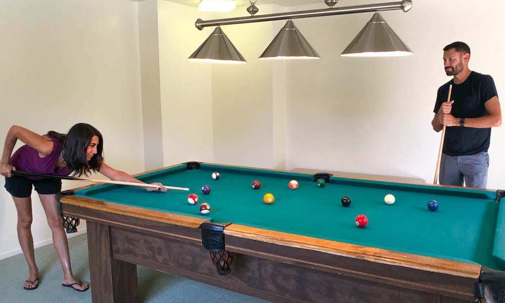 The Shadows Apartments billiard room